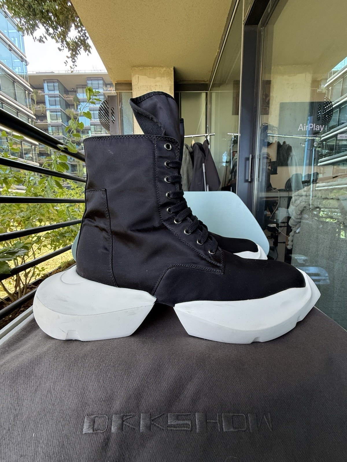 Size 12 - Rick Owens Drkshdw Recycle Bomber Army Black